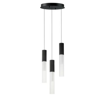 Reeds LED Pendant in Black by ET2