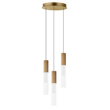 Reeds LED Pendant in Gold by ET2