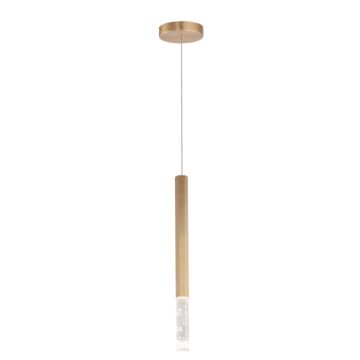 Diaphane LED Pendant in Gold by ET2