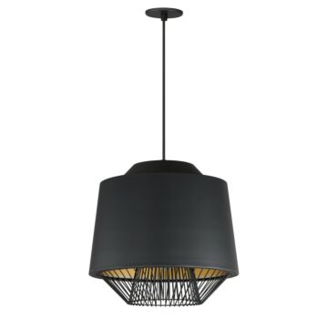 Phoenix LED Pendant in Black  Gold by ET2