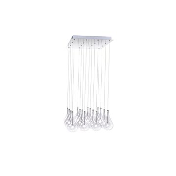 ET2 Larmes 16 Light Xenon Pendant, Polished Chrome