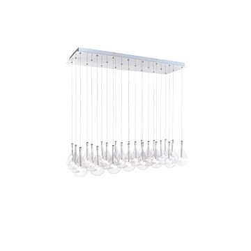 ET2 Larmes 24 Light Xenon Pendant, Polished Chrome