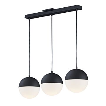 Half Moon LED Pendant in Black by ET2