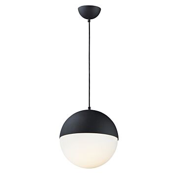 Half Moon LED Pendant in Black by ET2