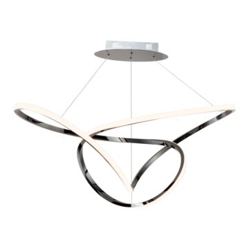 Perpetual LED Pendant in Black Chrome by ET2