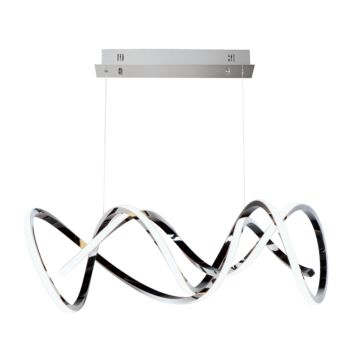 Signature LED Pendant in Black Chrome by ET2