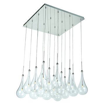 Larmes LED LED Pendant in Polished Chrome by ET2