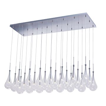 Larmes LED LED Pendant in Polished Chrome by ET2