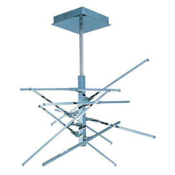 Kriss Kross LED Pendant in Polished Chrome by ET2