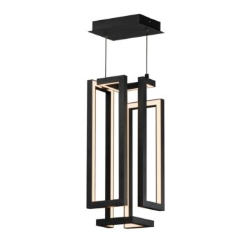 Penrose LED Pendant in Black by ET2