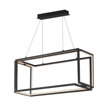 Penrose LED Linear Pendant in Black by ET2