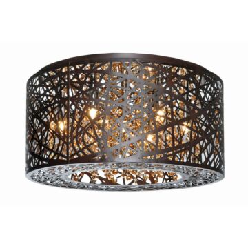 Inca LED Flush Mount in Bronze by ET2