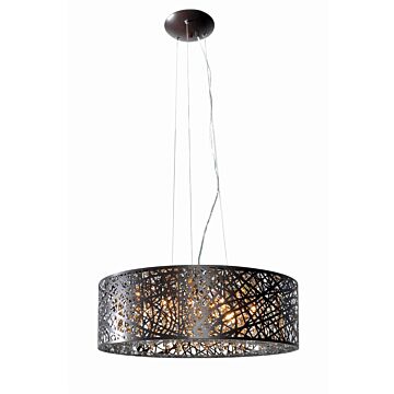 Inca LED Pendant in Bronze by ET2