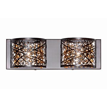 Inca Two Light Bath Vanity in Bronze by ET2