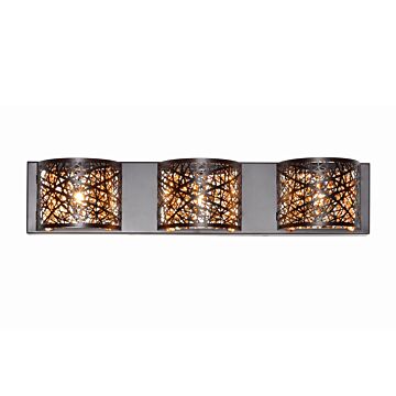 Inca Three Light Bath Vanity in Bronze by ET2
