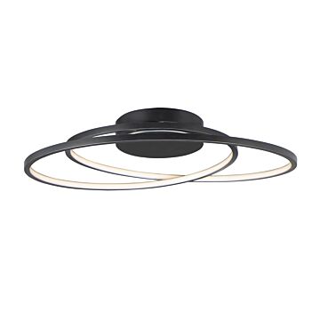 Cycle LED Flush Mount in Black by ET2