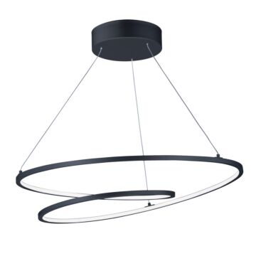 Cycle LED Pendant in Black by ET2