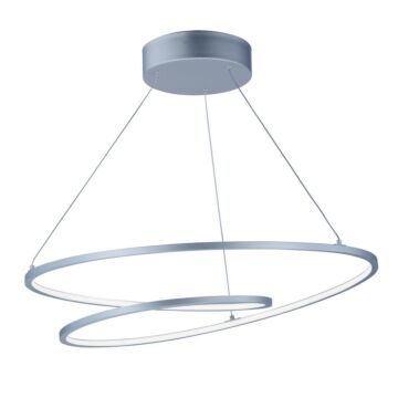 Cycle LED Pendant in Matte Silver by ET2