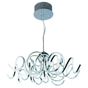 ET2 Chaos 34 Inch 9 Light Pendant in Polished Chrome