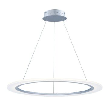 Saturn II LED LED Pendant in Matte Silver by ET2