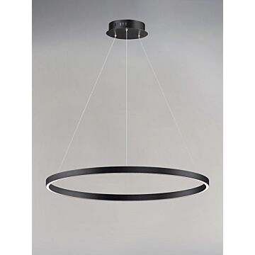 Groove WiZ LED Pendant in Black by ET2
