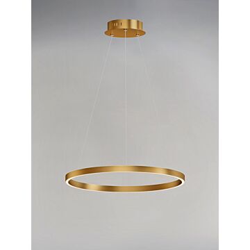 Groove WiZ LED Pendant in Gold by ET2