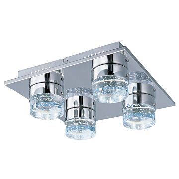 Fizz IV LED Flush Mount in Polished Chrome by ET2