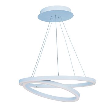 Cirque LED Pendant in Matte White by ET2