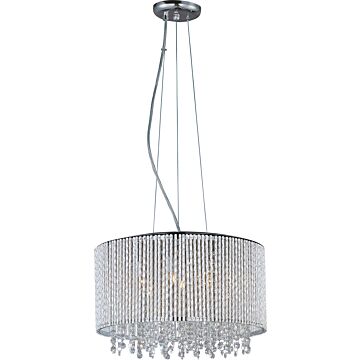 ET2 Spiral 7 Light Xenon Drum Pendant in Polished Chrome