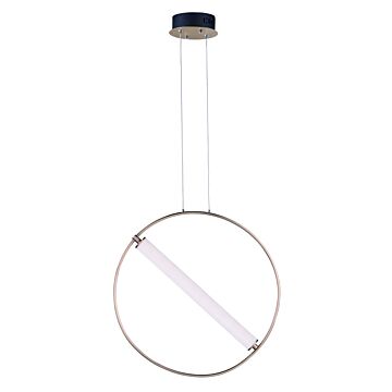 Flare LED Pendant in Black  Soft Gold by ET2