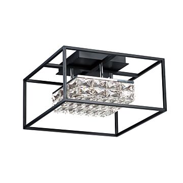 Zephyr LED Flush Mount in Black by ET2