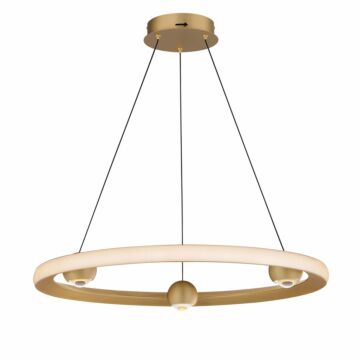 Nodes LED Pendant in Gold by ET2