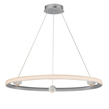 Nodes LED Pendant in Brushed Aluminum by ET2