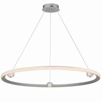 Nodes LED Pendant in Brushed Aluminum by ET2