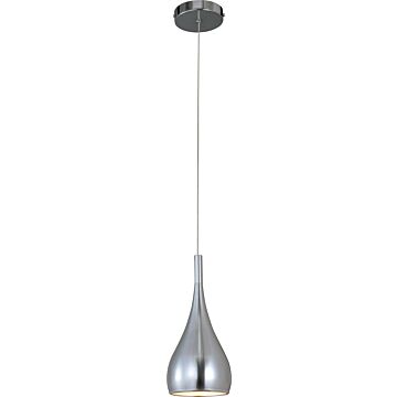 Teardrop One Light Pendant in Satin Nickel by ET2