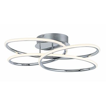 Coaster LED Flush Mount in Polished Chrome by ET2