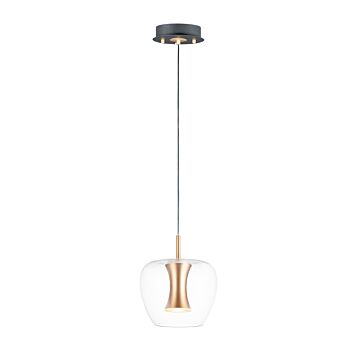 Newton LED Pendant in Black  Gold by ET2