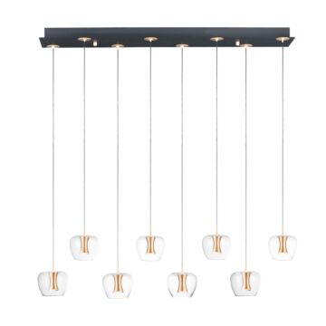 Newton LED Pendant in Black  Gold by ET2