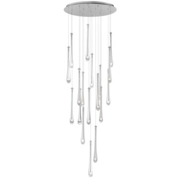 Stillo LED Pendant in Satin Nickel by ET2