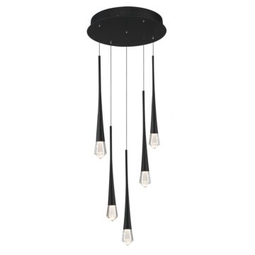 Pierce LED Pendant in Black by ET2