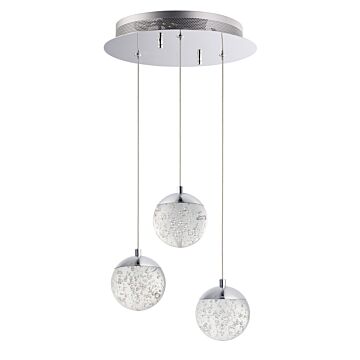 Orb II LED Pendant in Polished Chrome by ET2
