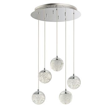 Orb II LED Pendant in Polished Chrome by ET2