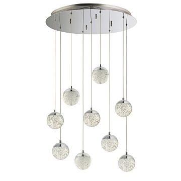 Orb II LED Pendant in Polished Chrome by ET2