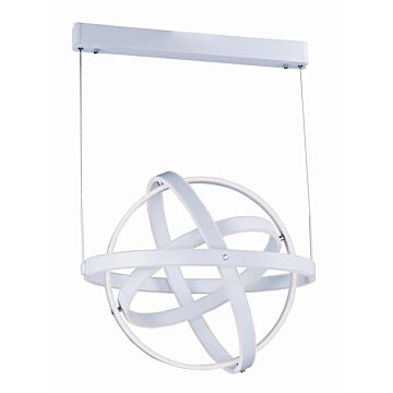 Gyro LED LED Pendant in Matte White by ET2