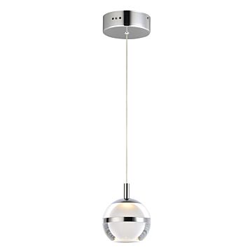 Swank LED Pendant in Polished Chrome by ET2