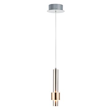 Reveal LED Pendant in Satin Nickel  Satin Brass by ET2