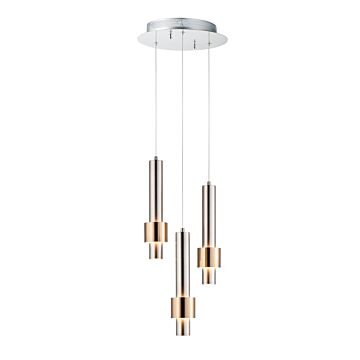 Reveal LED Pendant in Satin Nickel  Satin Brass by ET2