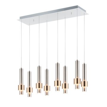 Reveal LED Pendant in Satin Nickel  Satin Brass by ET2