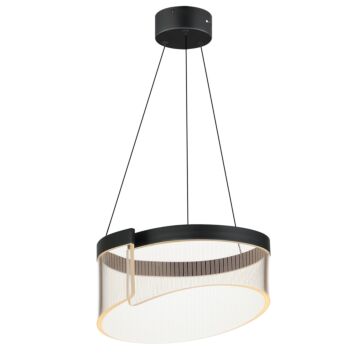 Sonata LED Pendant in Black by ET2