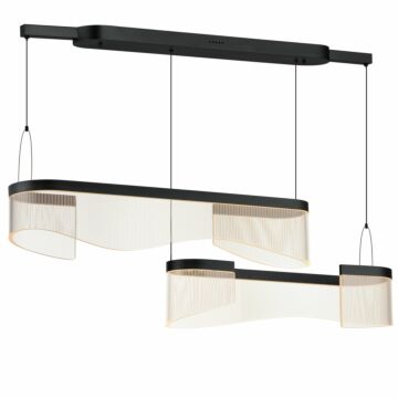 Sonata LED Pendant in Black by ET2